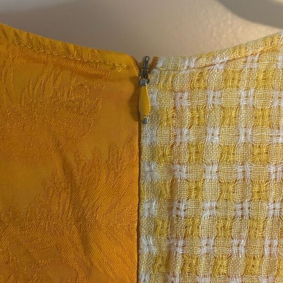 Rejina Pyo yellow Printed Dylan midi Dress size 10 - Picture 7 of 12